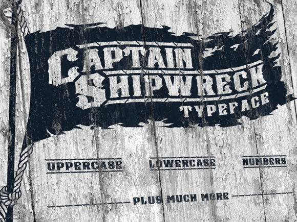 Captain Shipwreck: A Bold Vintage Display Font That Anchors Brand Identity