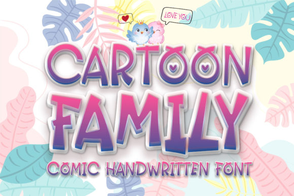 Cartoon Family: A Playful Display Font That Makes Your Brand Feel Friendly