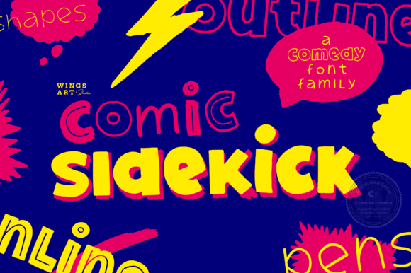 Comic Sidekick: A Playful Display Font for Handmade Charm
