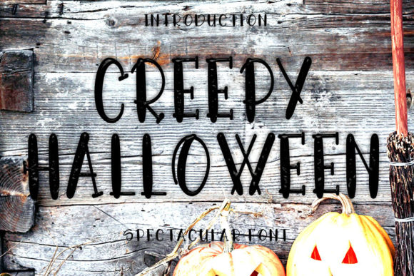 Creepy Halloween: A Chalkboard Display Font That Feels Handmade