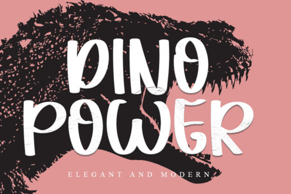 Dino Power: A Friendly Display Font for Handmade Creators
