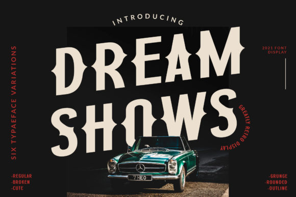 Dream Shows: A Bold Display Font for Scroll-Stopping Marketing