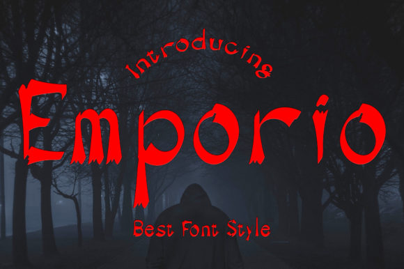 Emporio Display Font for Spooky & Stylish Craft Projects