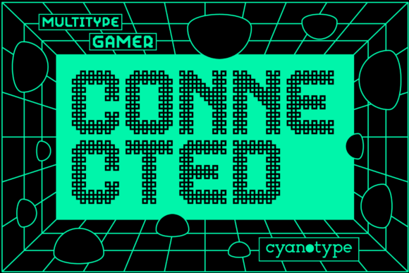 Gamer Connected: A Pixel-Perfect Display Font for Bold Branding