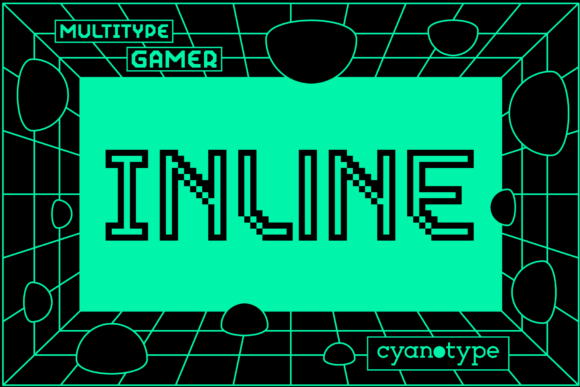 Gamer Inline: A Pixel-Perfect Display Font for Bold Brand Moments