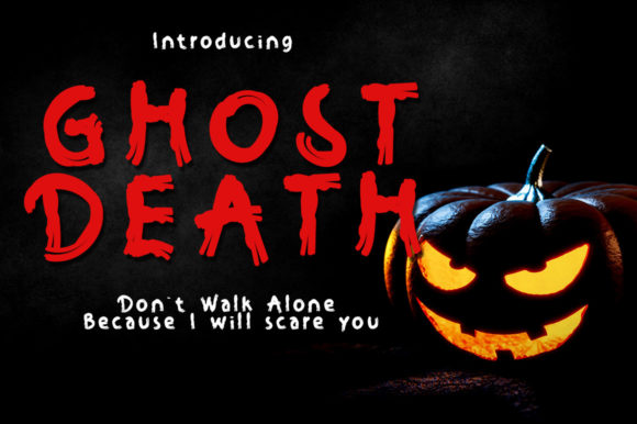 Ghost Death: A Playful Yet Spooky Display Font for Creative Brands