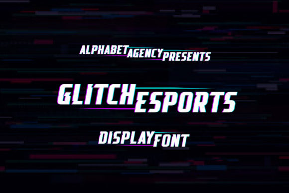Glitch Esports: A Bold Display Font for Modern Web Design
