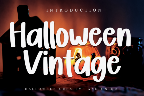 Halloween Vintage: A Display Font That Feels Like Handmade Magic