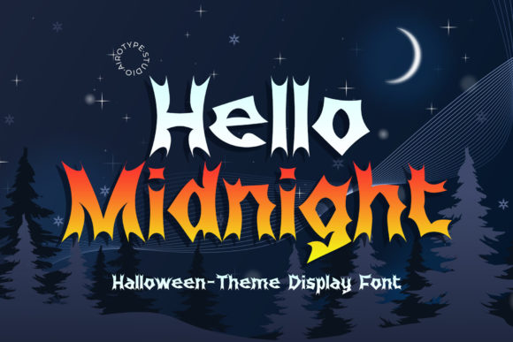 Hello Midnight: A Spooky-Yet-Sophisticated Display Font for Small Business Branding