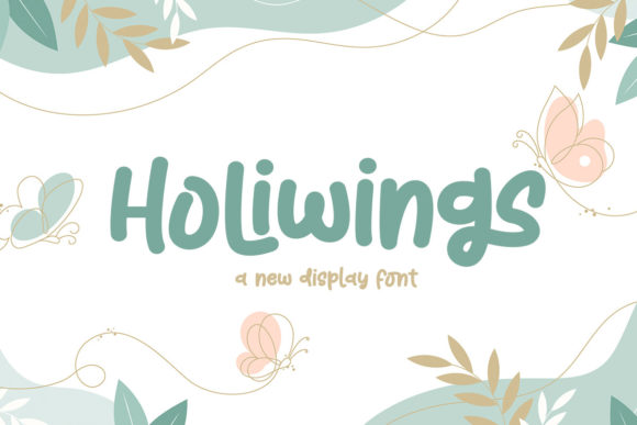 Holiwings: A Playful Display Font That Stands Out in Fast-Scrolling Feeds