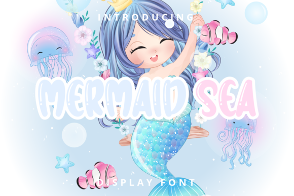 Mermaid Sea: A Playful Display Font for Digital Branding