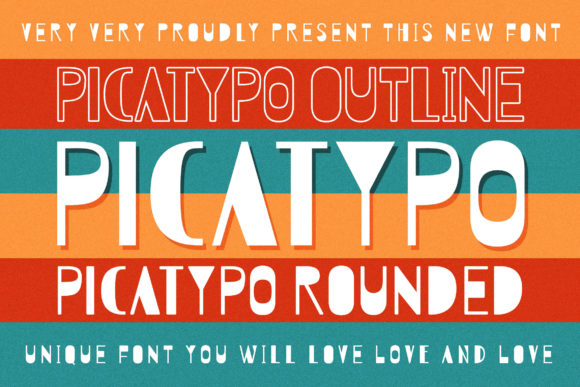Picatypo: A Whimsical Display Font That Builds Brand Trust