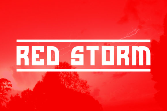 Red Storm: A Bold Display Font That Commands Attention Online