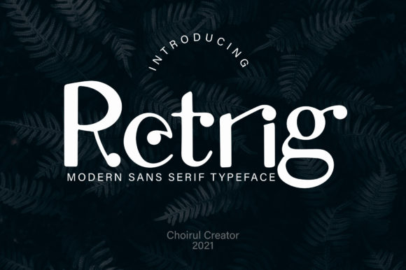 Retrig: A Bold, Modern Display Font for Handmade Creators