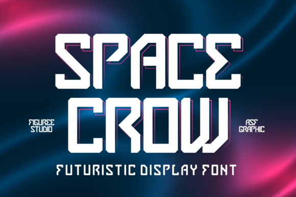 Space Crow: A Bold Display Font for Digital Impact