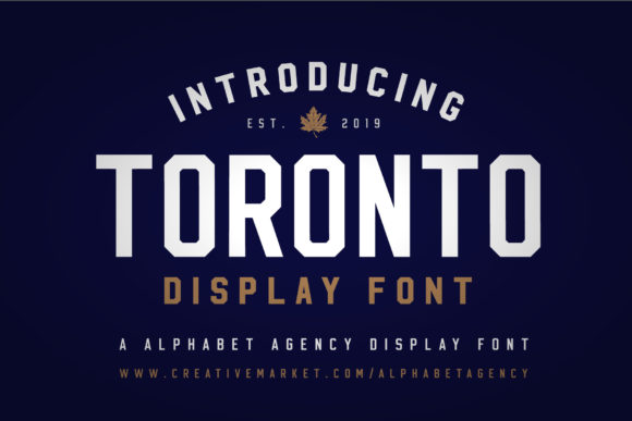 Toronto: A Display Font with Gravitas