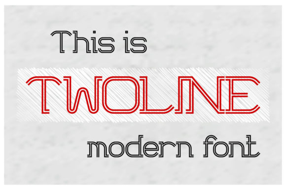 Twoline: A Display Font That Cuts Through the Feed