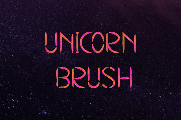 Unicorn Brush: A Display Font for Editorial Charm