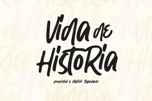 Vida De Historia: A Warm, Versatile Display Font for Handmade Creators