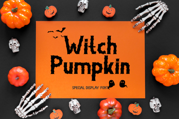 Witch Pumpkin: A Spooky-Sharp Display Font for Halloween Campaigns